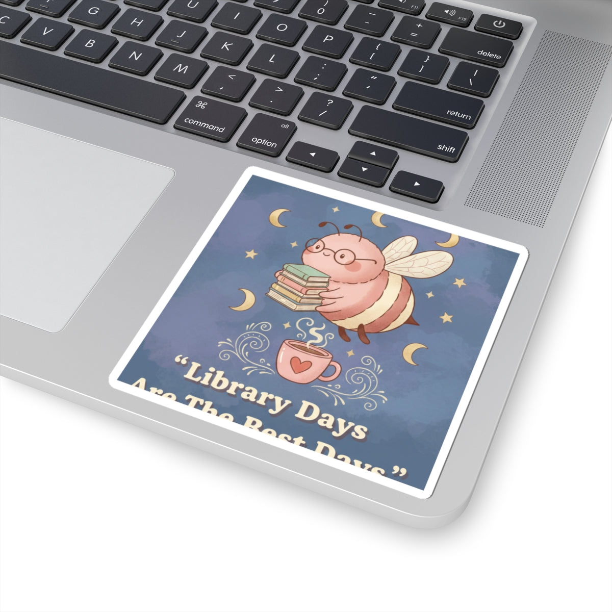 Bee Kiss-Cut Sticker – Library Days Are the Best Days