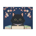 Black Cat Canvas Print – Dream Big Study Hard