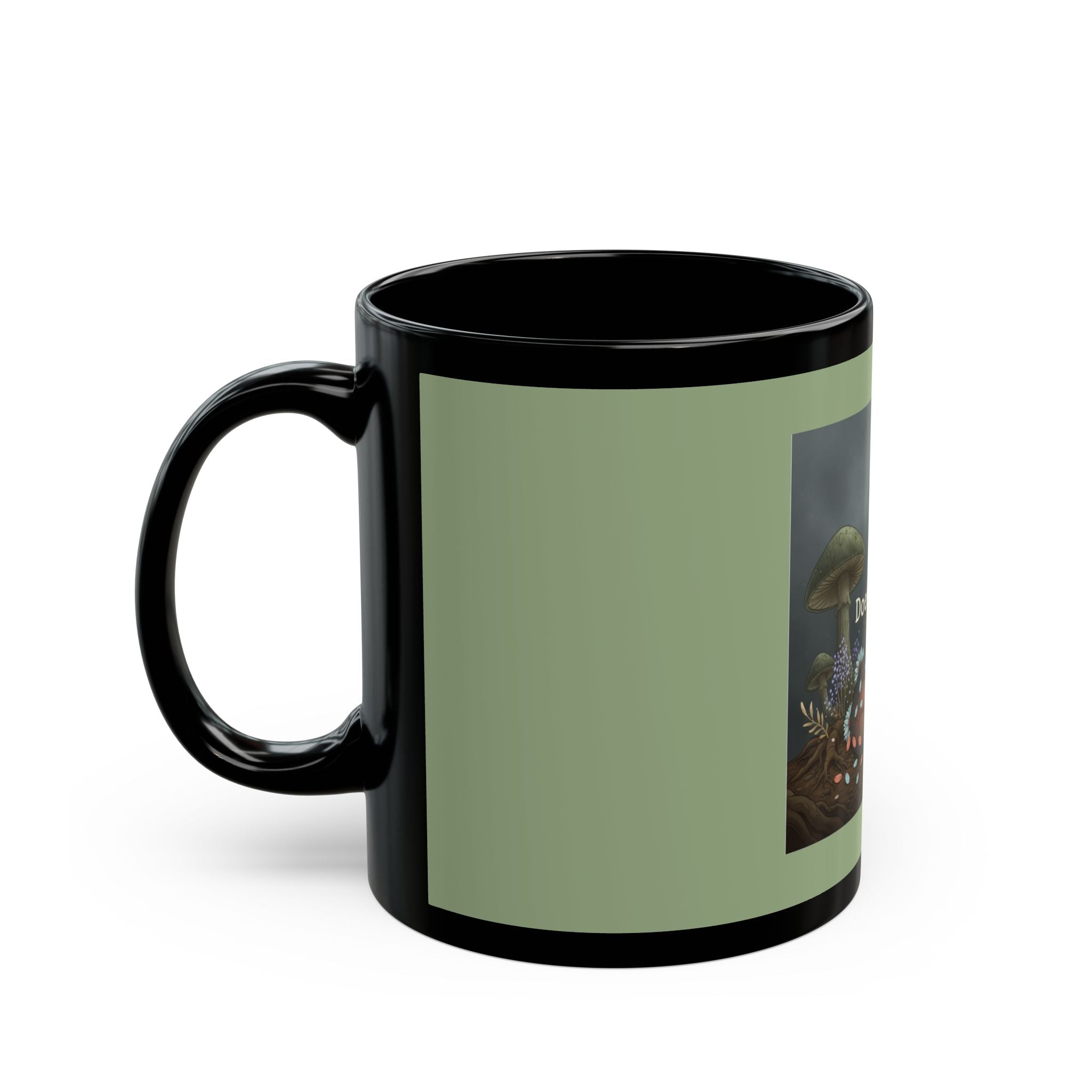 Fox Black Mug 11oz – Soft Doesnt Mean Weak