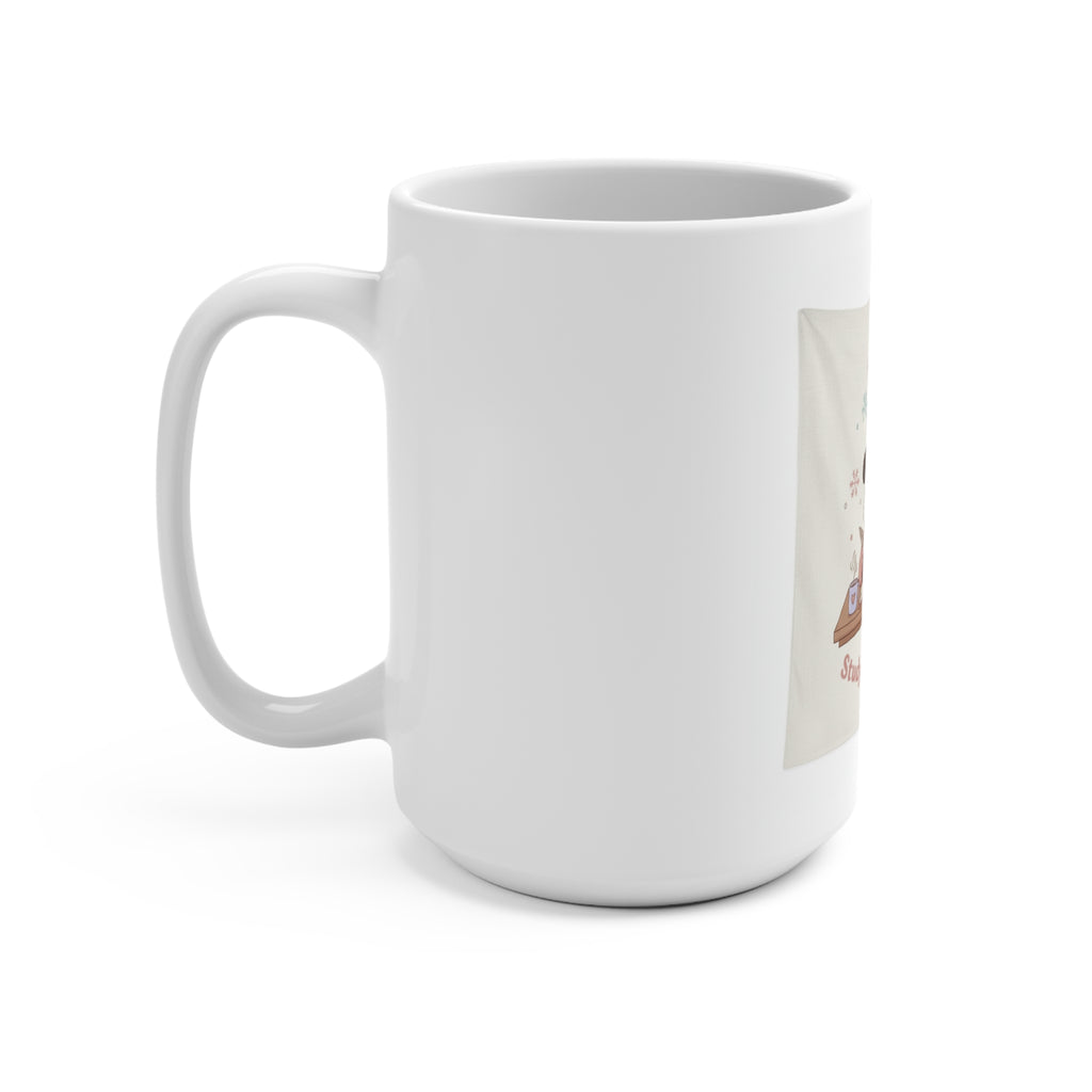 Study Buddy Vibes Panda, giraffe Mug 15oz