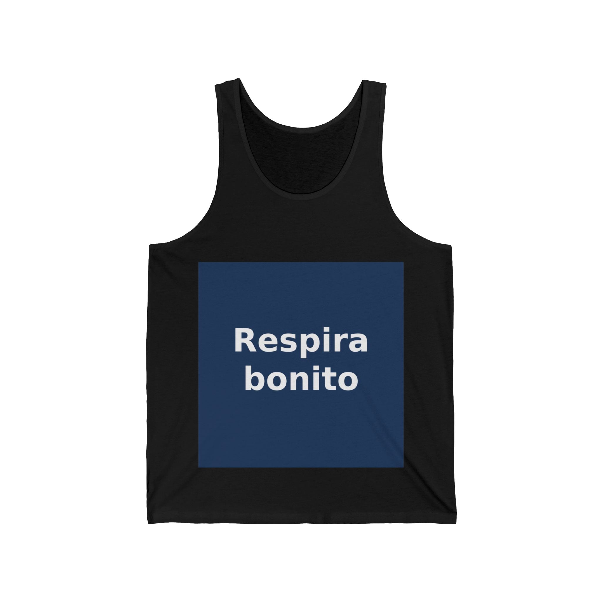 "Respira bonito" Black Cat Tank Top | College Girl Gift | Fashion | KayKay Classics