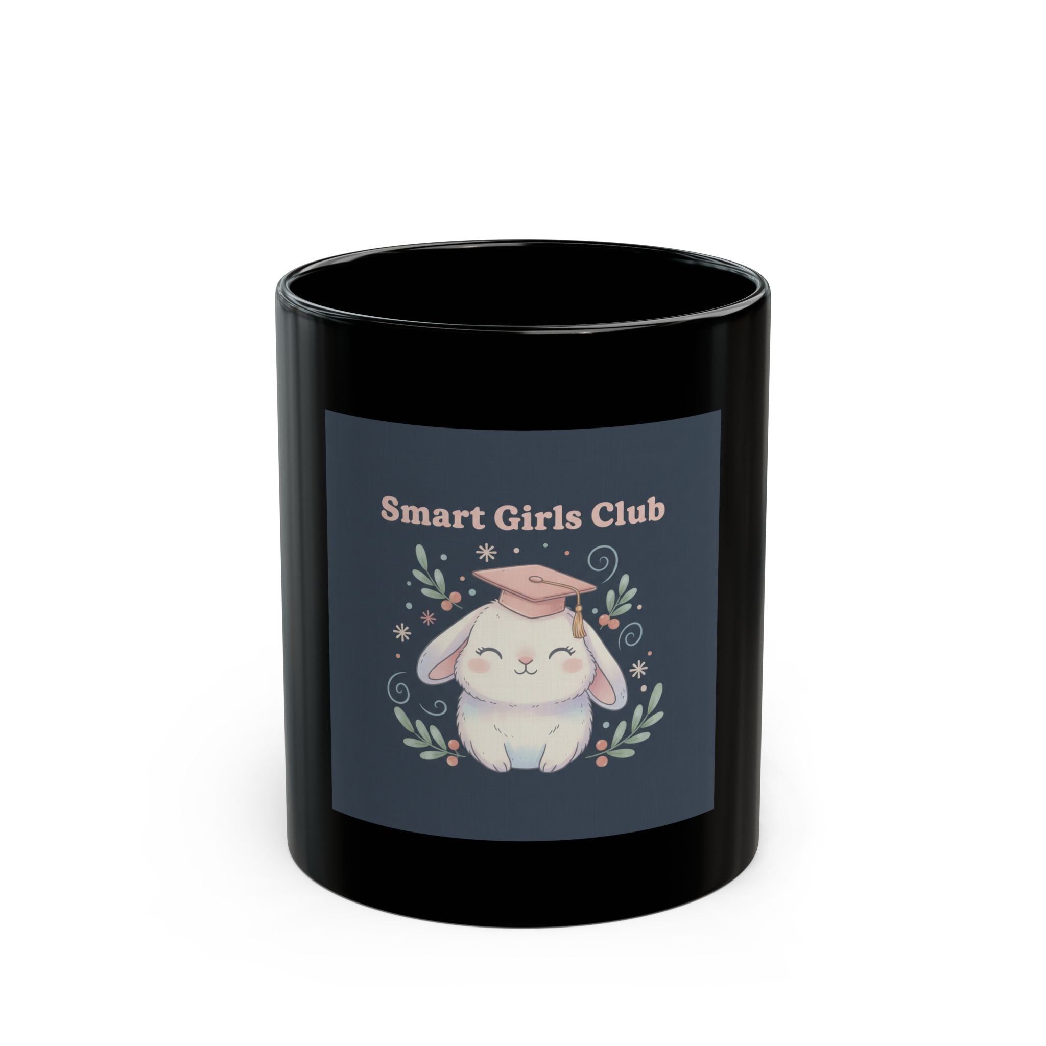 Bunny Black Mug 11oz – Smart Girls Club