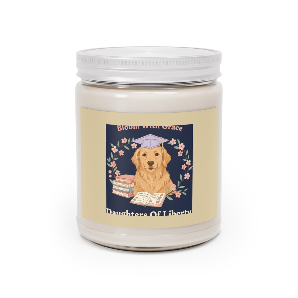 Golden Retriever Scented Candle – Bloom With Grace
