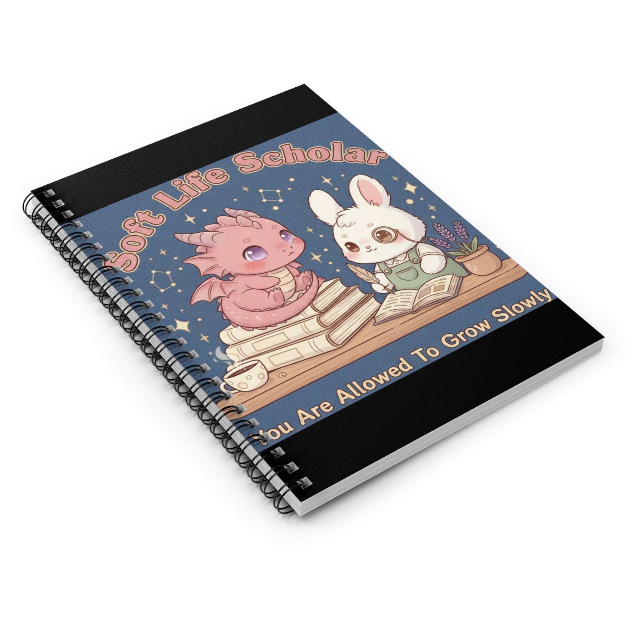 Dragon Spiral Notebook – Soft Life Scholar You Are Allowed to Gro