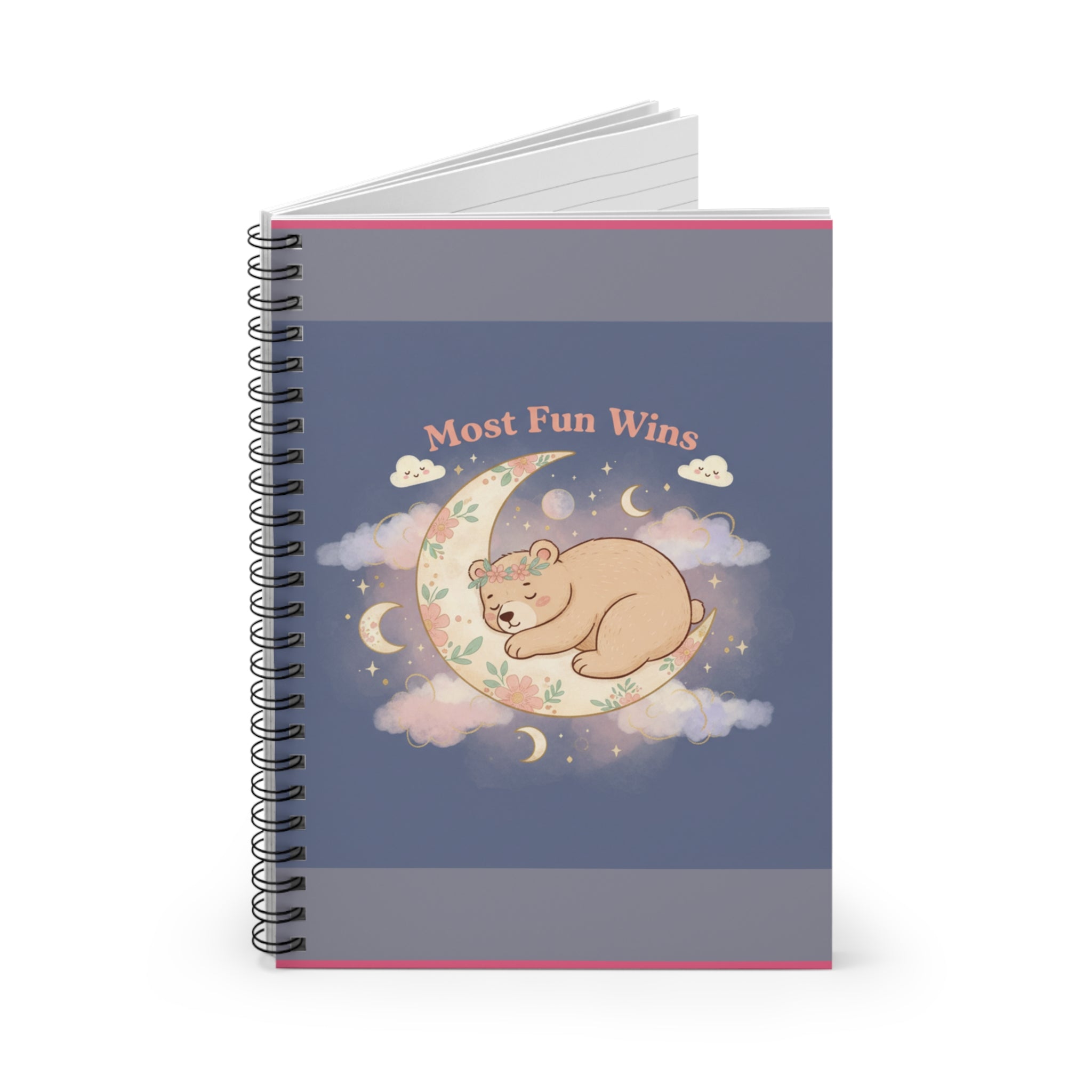 Bear Spiral Notebook – Most Fun Wins