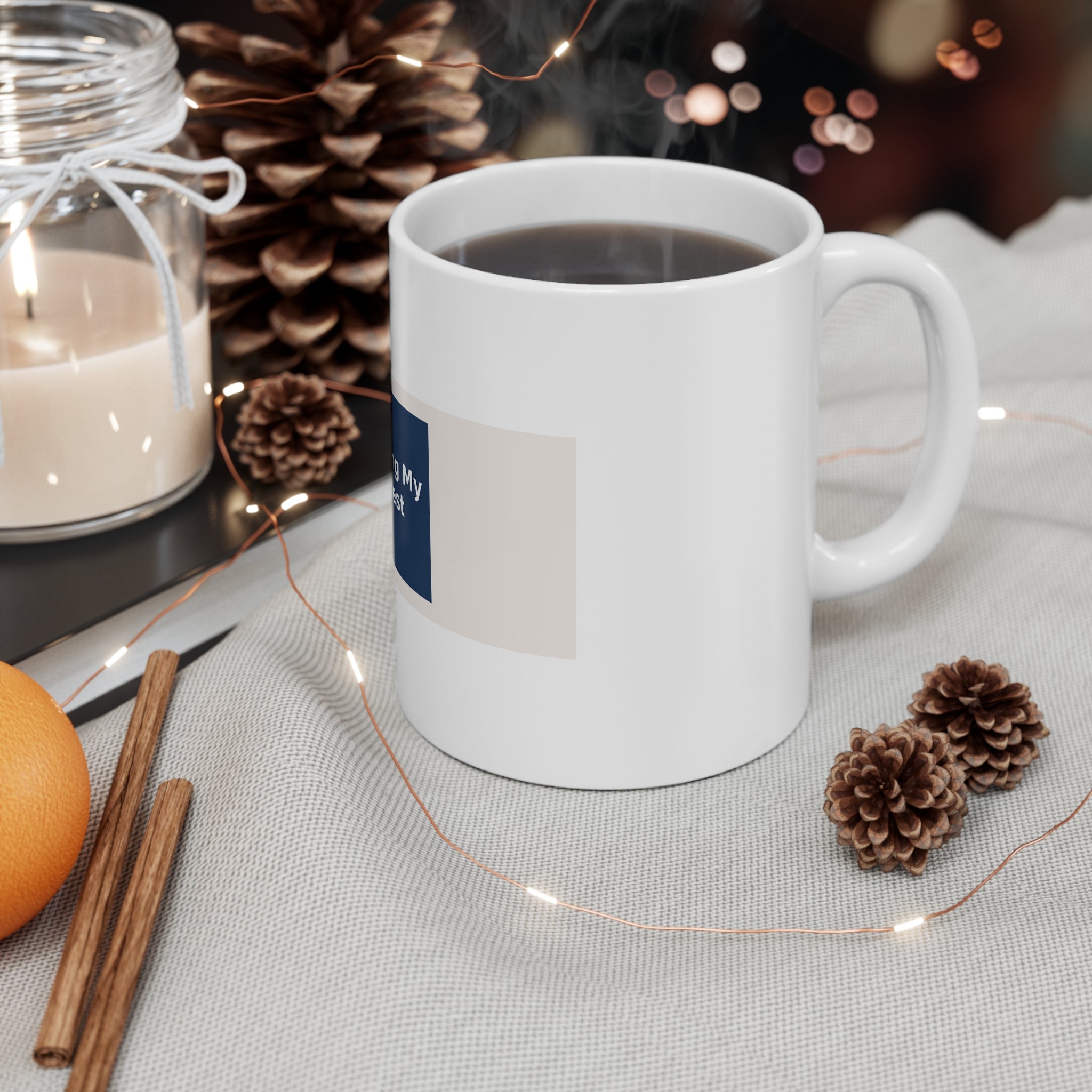 "Trying My Best" Black Cat Mug | College Girl Gift | Fashion | KayKay Classics