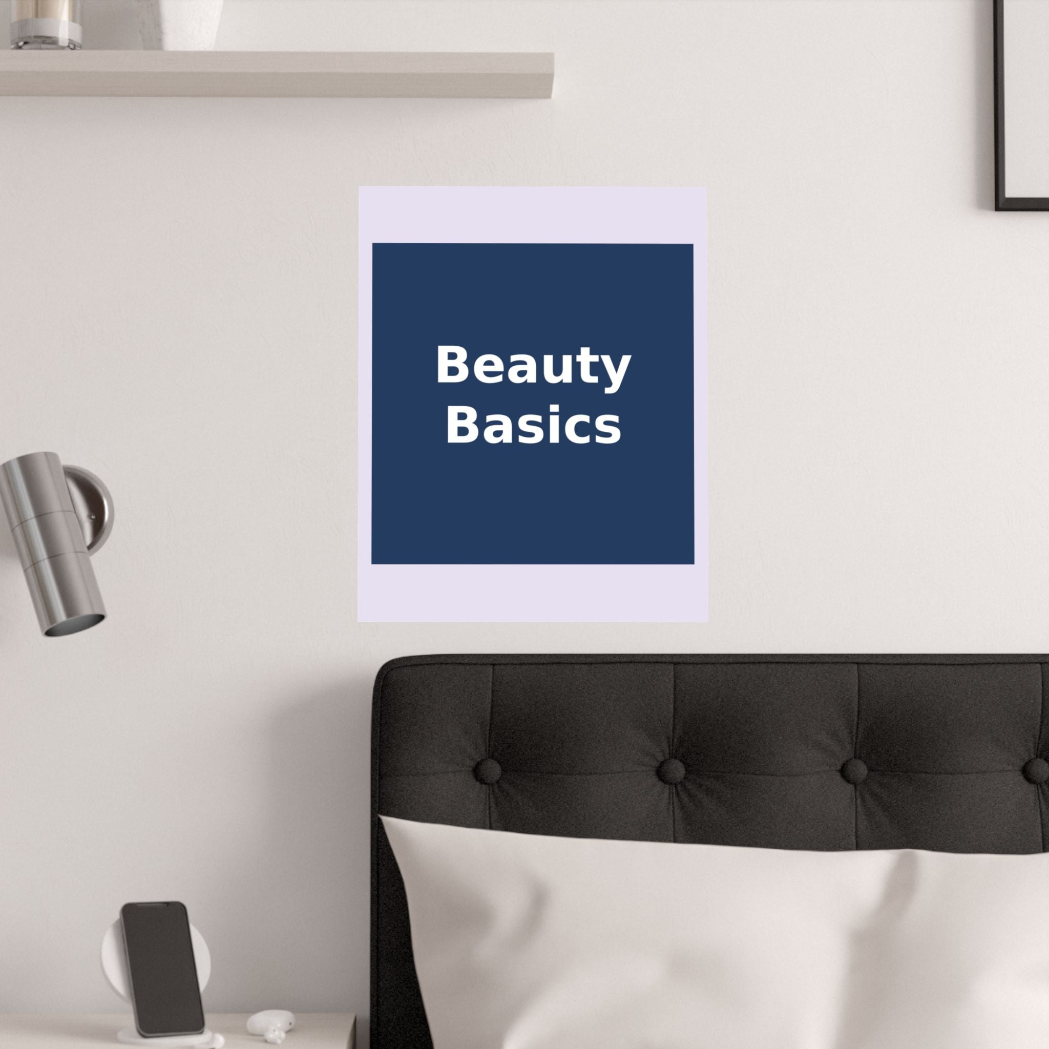 "Beauty Basics" Black Cat Poster | College Girl Gift | Fashion | KayKay Classics