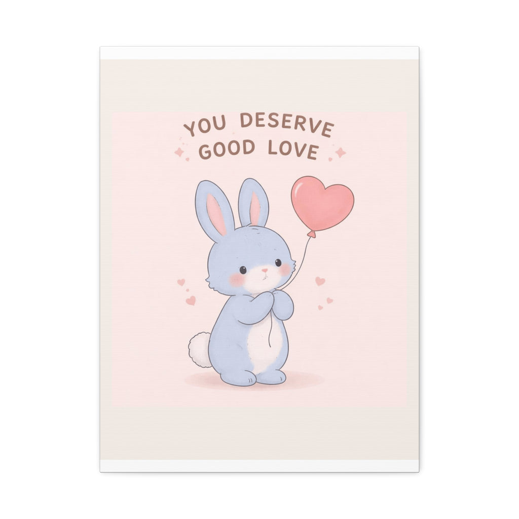 "YOU DESERVE GOOD LOVE" Black Cat Canvas | College Girl Gift | Fashion | KayKay Classics