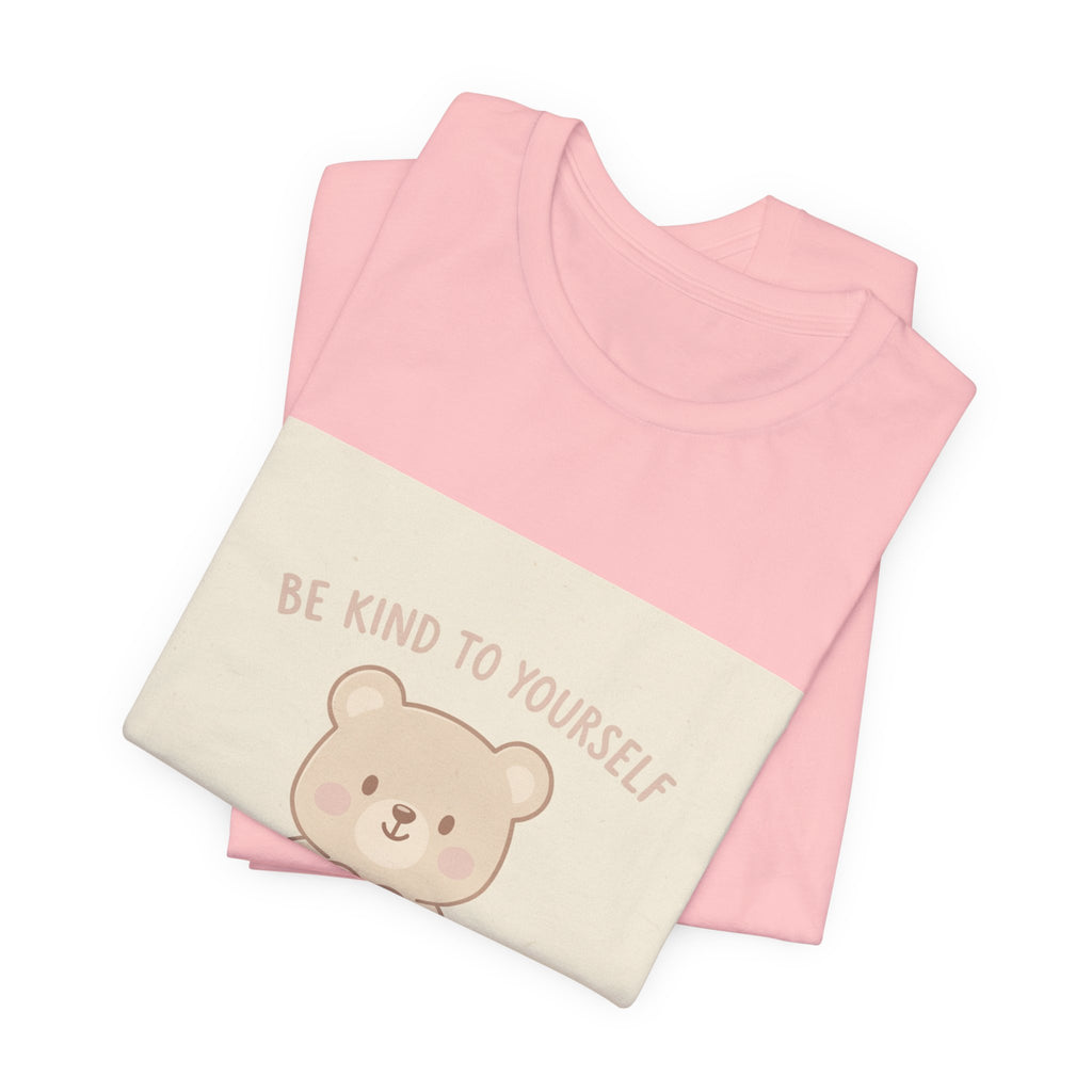 "BE KIND TO YOURSELF" Black Cat Women Tee | College Girl Gift | Fashion | KayKay Classics