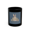 Library Days Are The Best Days Rabbit Black Mug 11oz