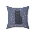 Black Cat Square Pillow – United We Stand