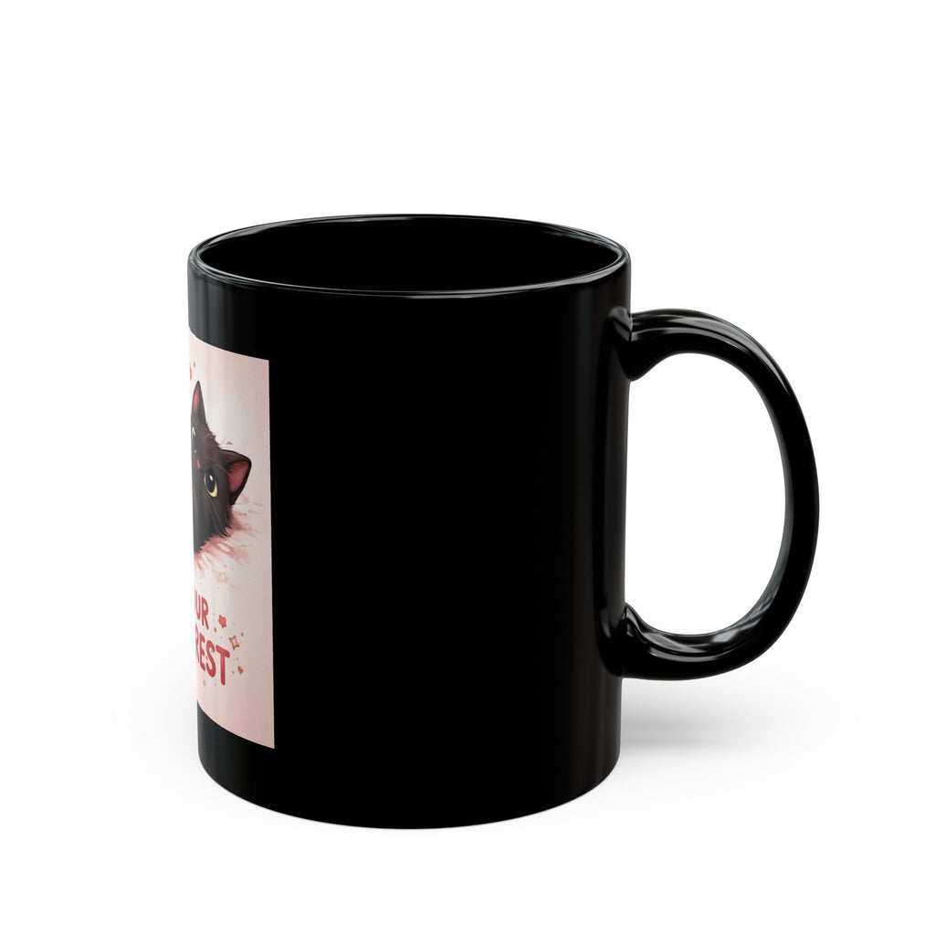 LET YOUR HEART REST Black Mug