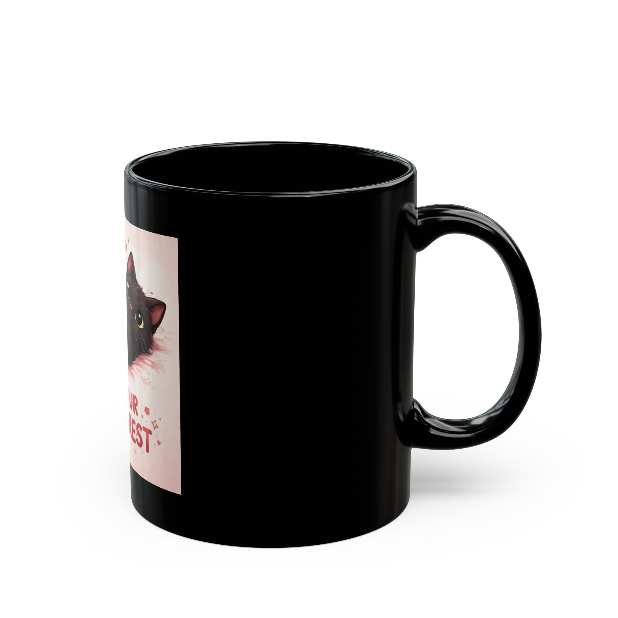 LET YOUR HEART REST Black Mug