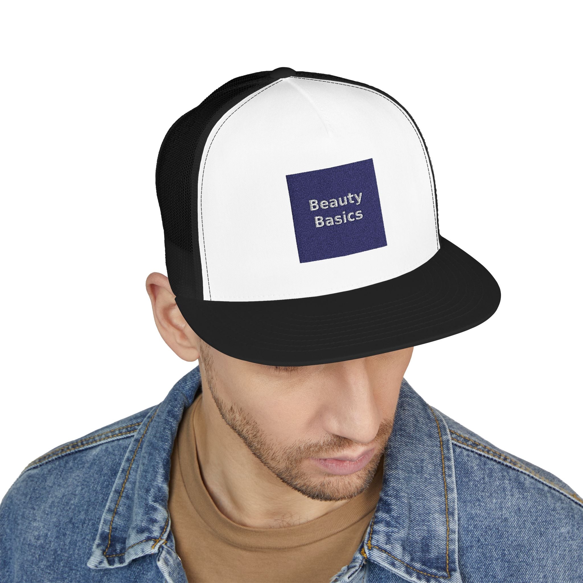 "Beauty Basics" Black Cat Trucker Cap | Trendy Gift for Her | Lifestyle | KayKay Classics