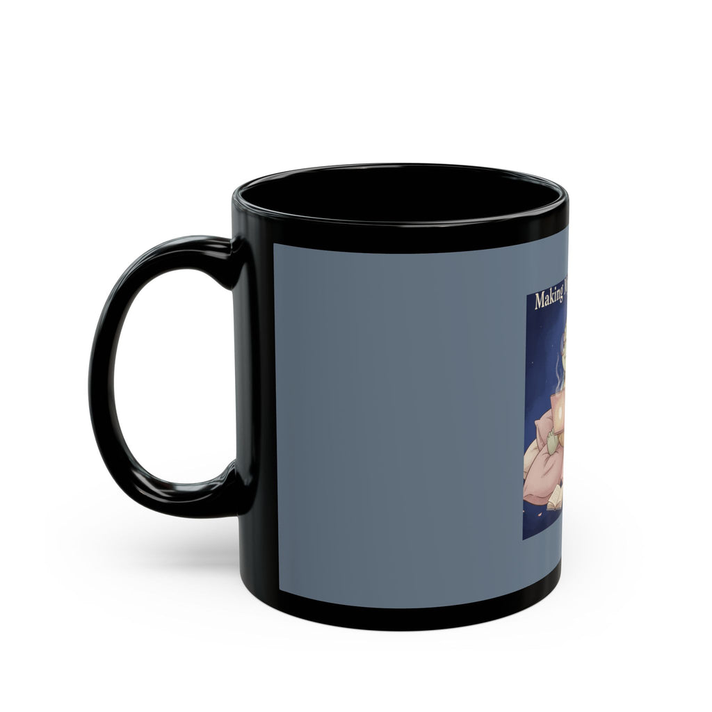 Turtle Black Mug 11oz – Making My Dreams Happen