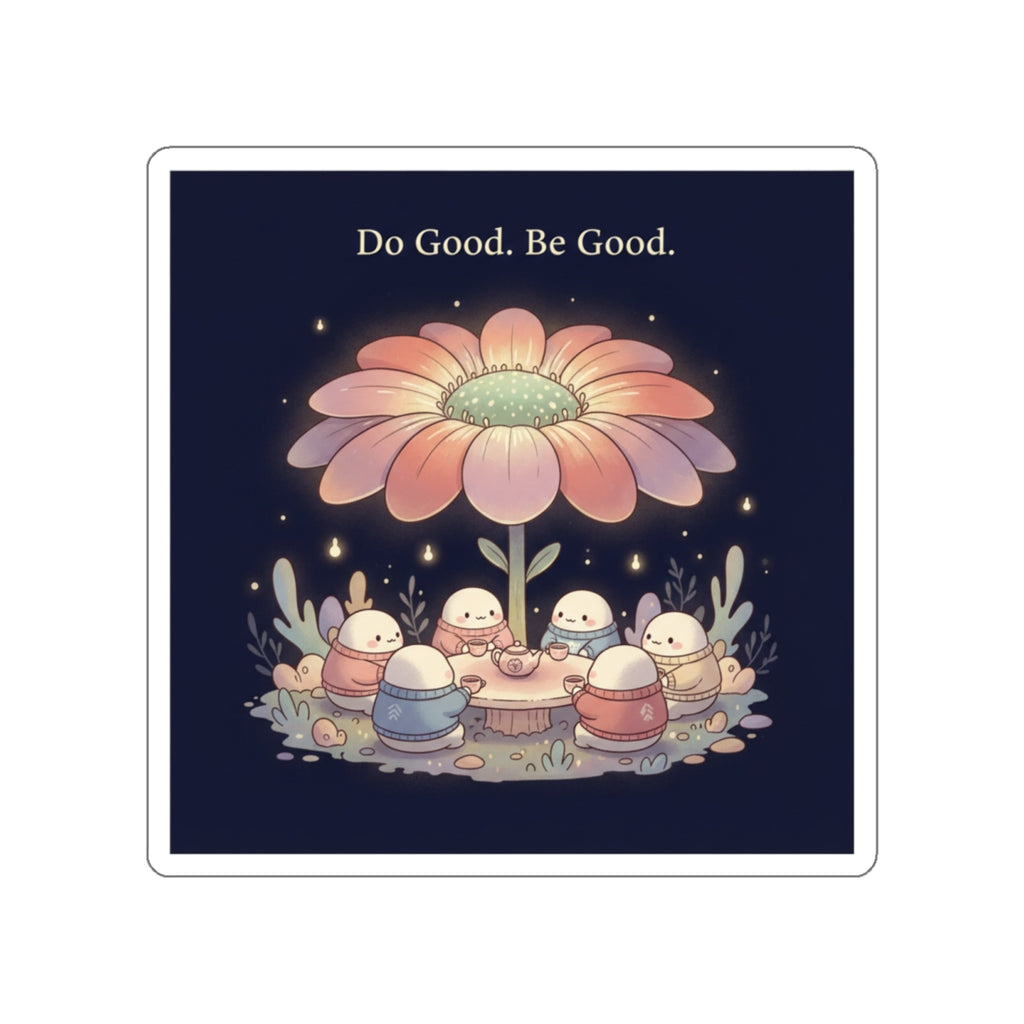 Tiny Chibi Creatures Die-Cut Sticker – Do Good Be Good