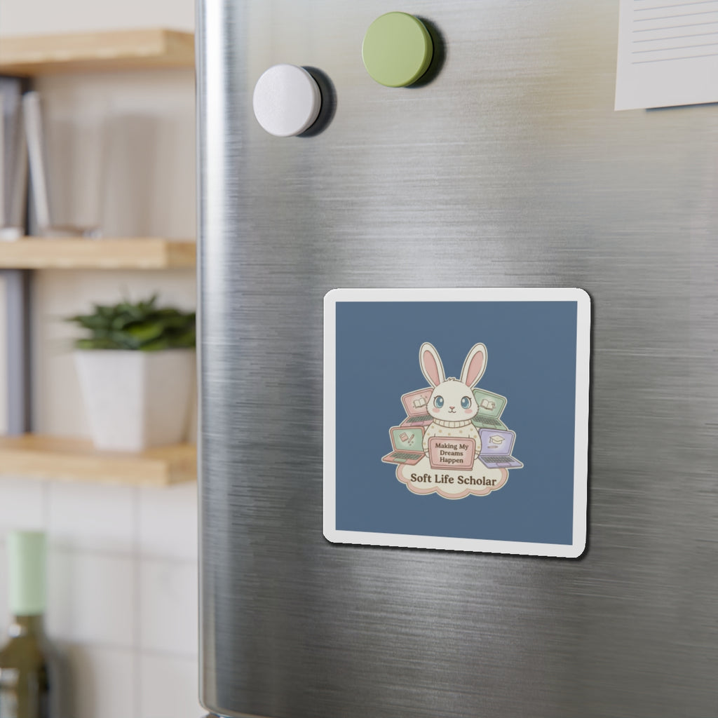 Bunny Die-Cut Magnet – Making My Dreams Happen Soft Life Schola