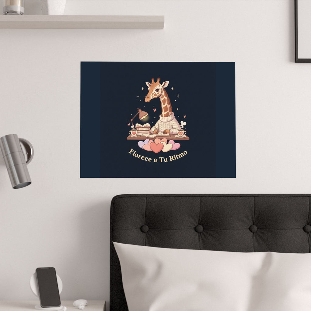 Florece a Tu Ritmo Giraffe Poster