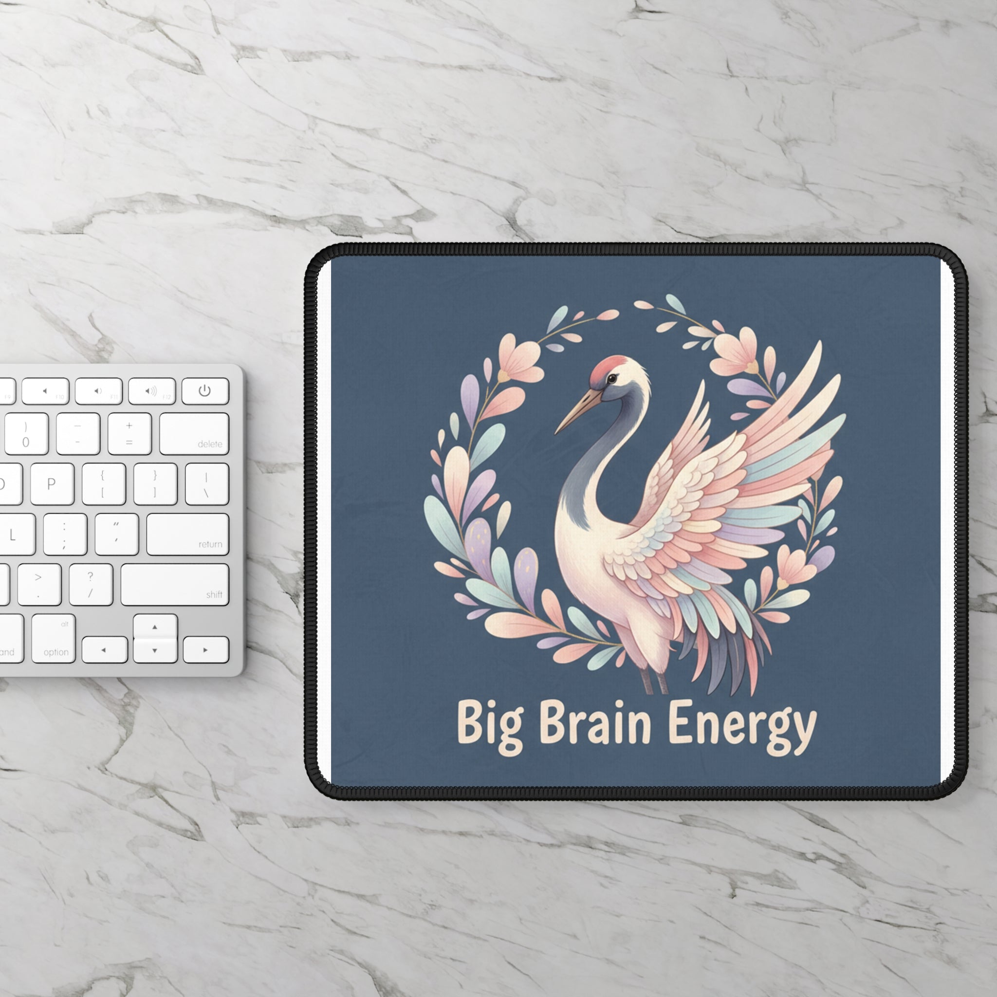 Crane Mouse Pad – Big Brain Energy