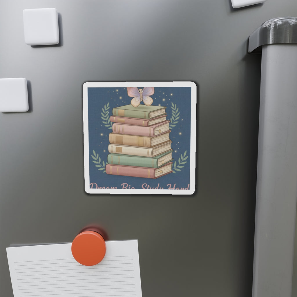 Butterfly Die-Cut Magnet – Dream Big Study Hard