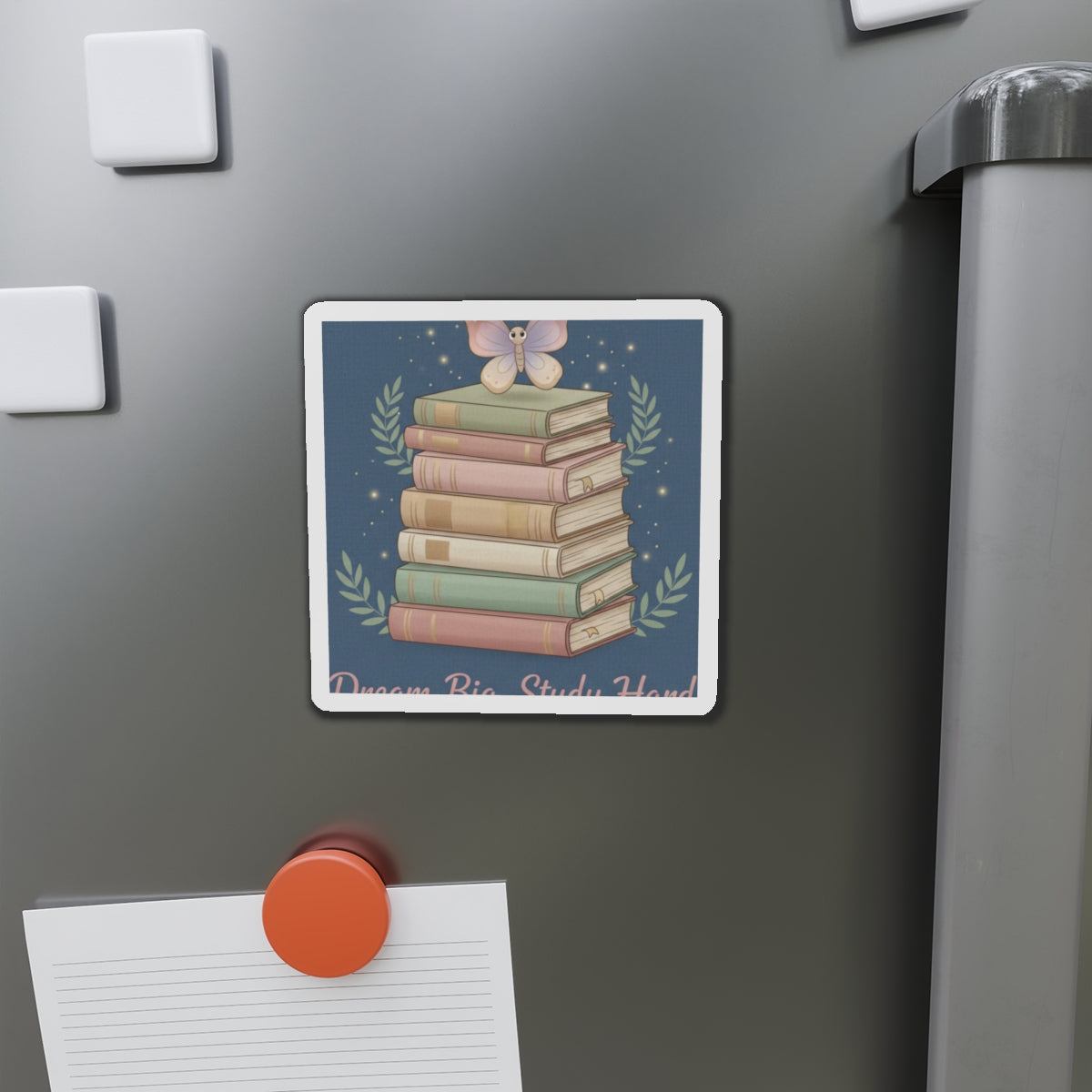 Butterfly Die-Cut Magnet – Dream Big Study Hard