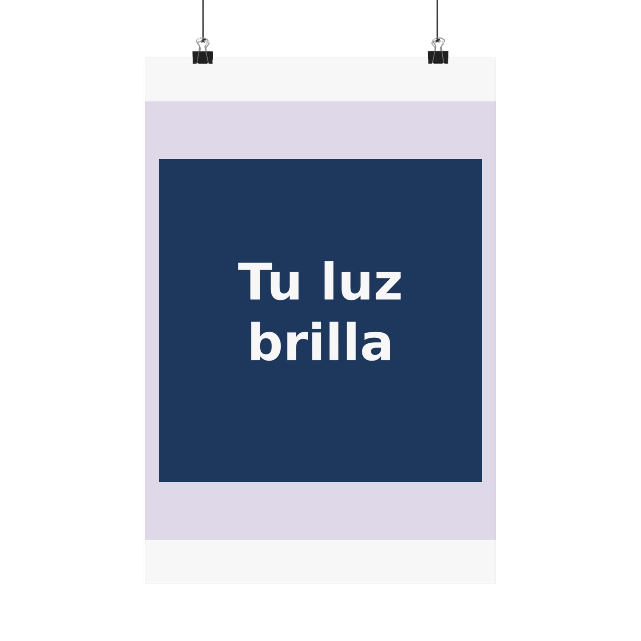 "Tu luz brilla" Black Cat Poster | Trendy Gift for Her | Lifestyle | KayKay Classics