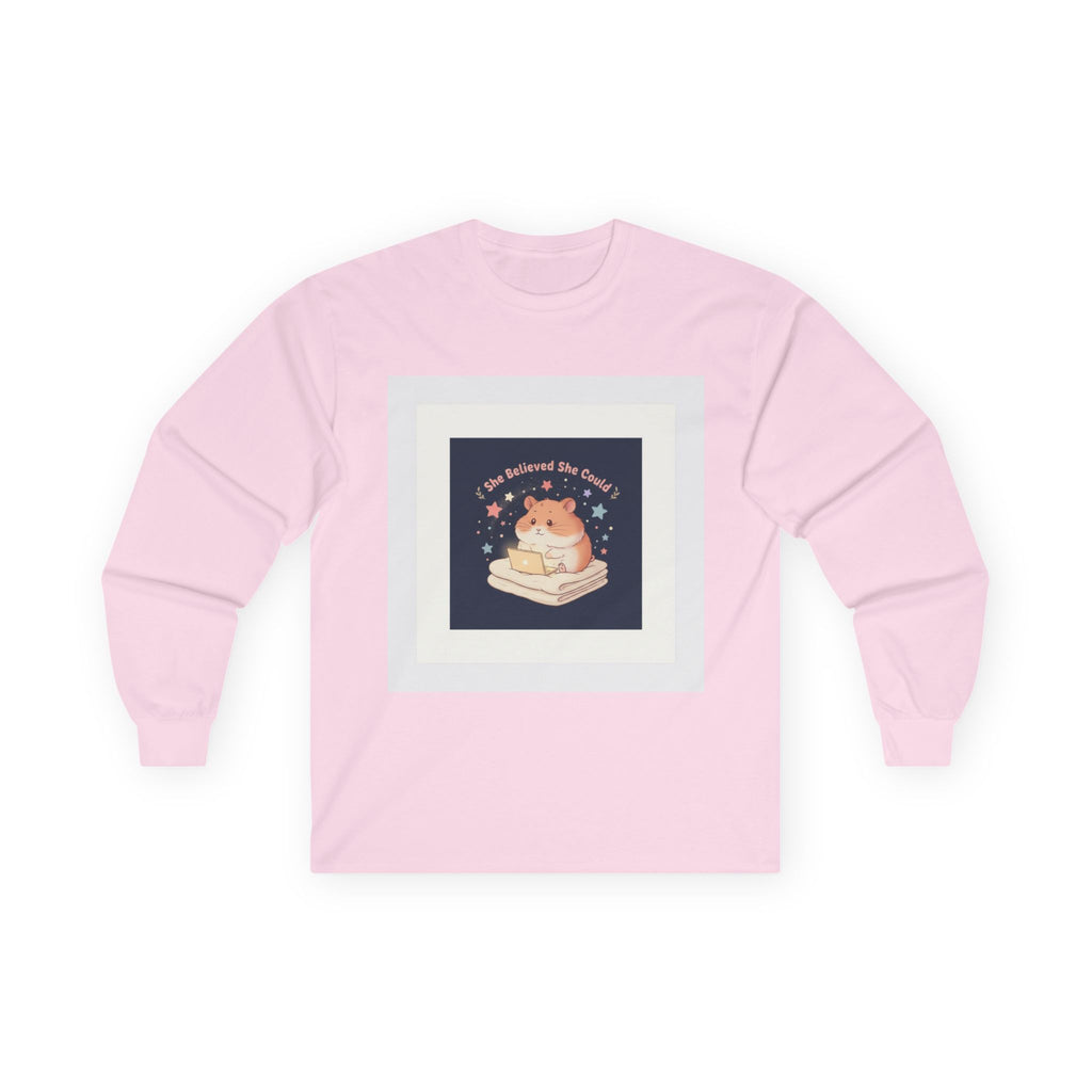 Bear Long Sleeve Tee – She Believed She Could