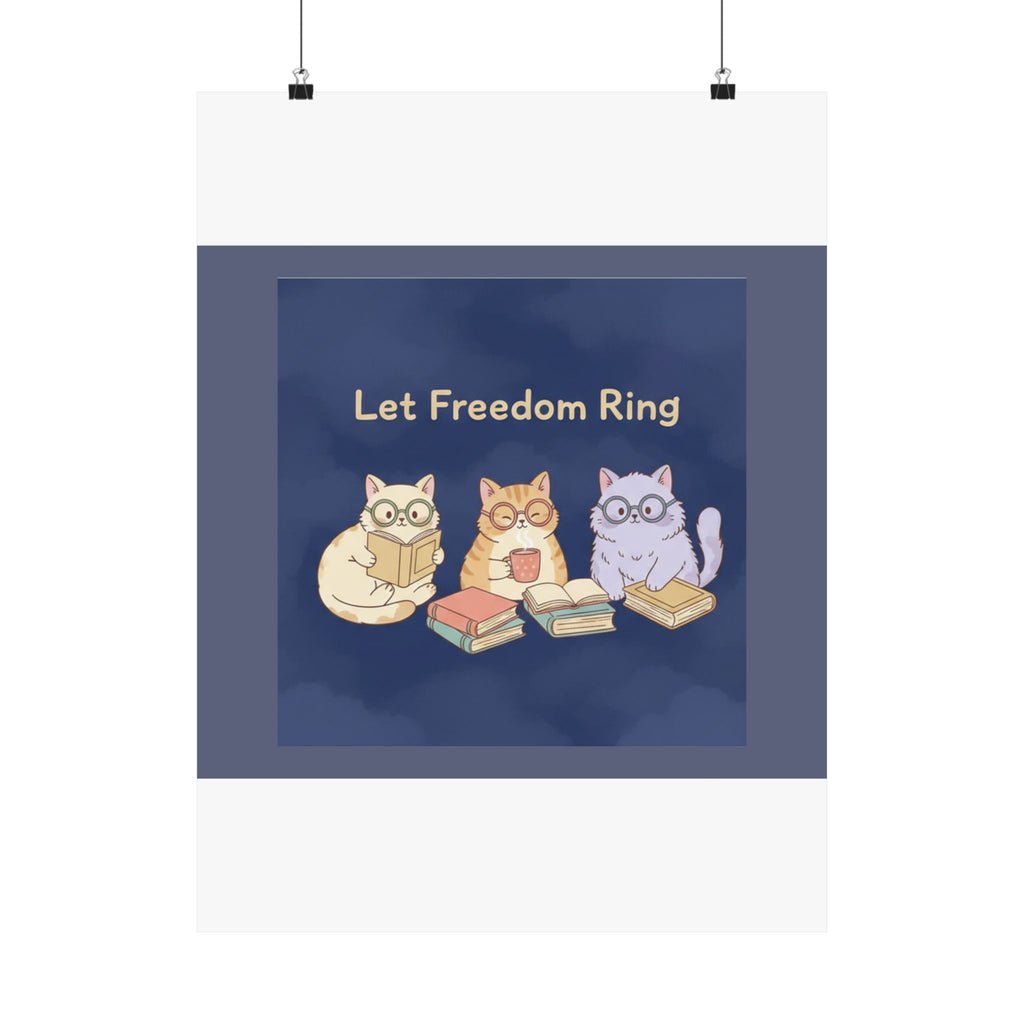 Cats With Glasses Poster – Let Freedom Ring