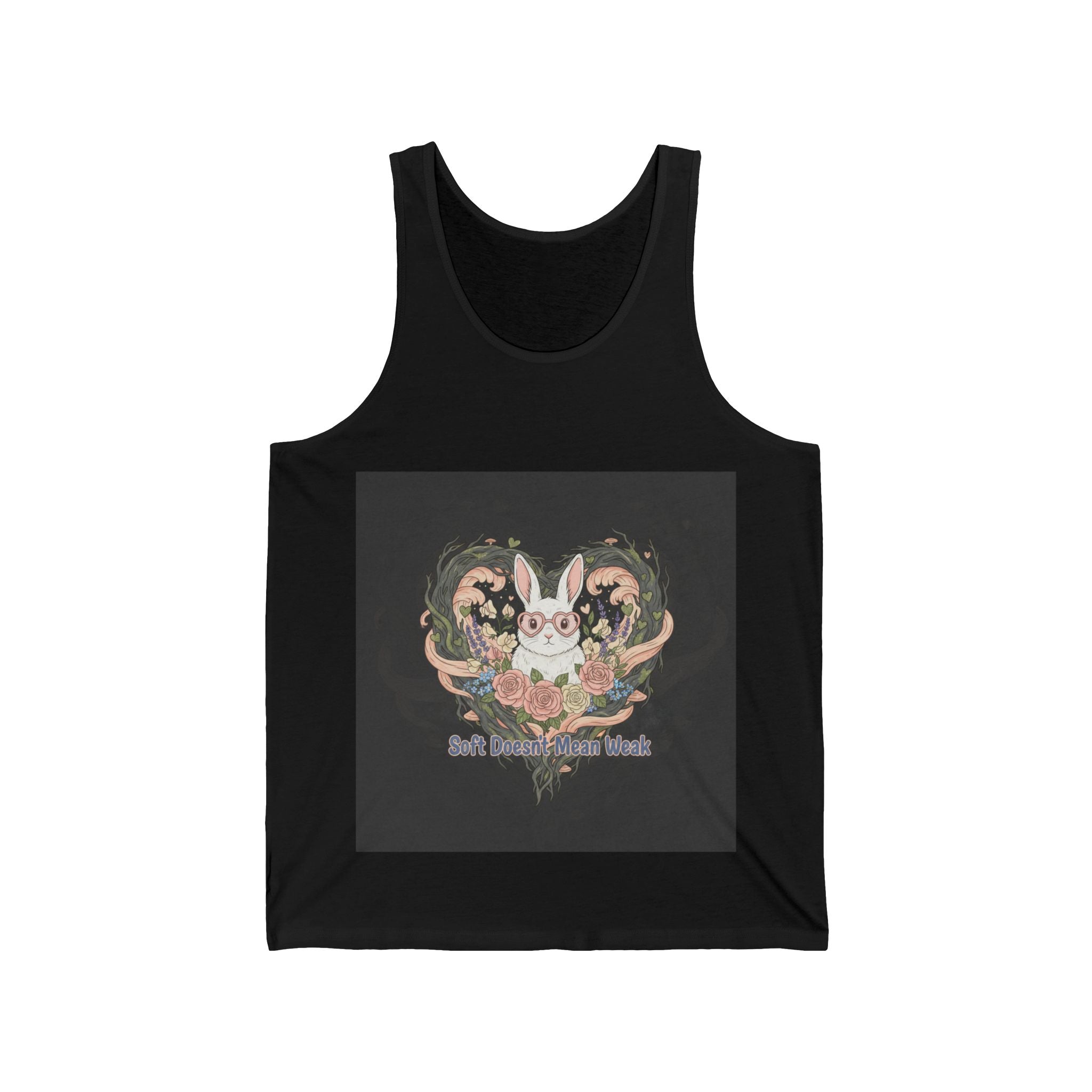 Soft Doesnt Mean Weak Rabbit Tank Top