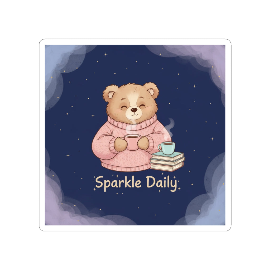 Bear Kiss-Cut Sticker – Sparkle Daily