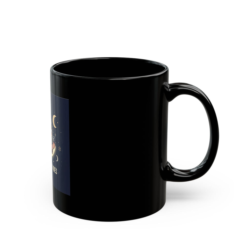 Panda Black Mug 11oz – Study Buddy Vibes