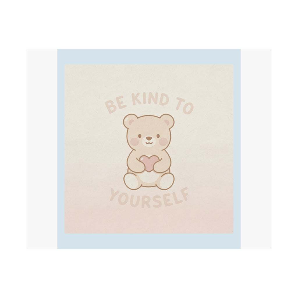 "BE KIND TO YOURSELF" Black Cat Poster | College Girl Gift | Fashion | KayKay Classics
