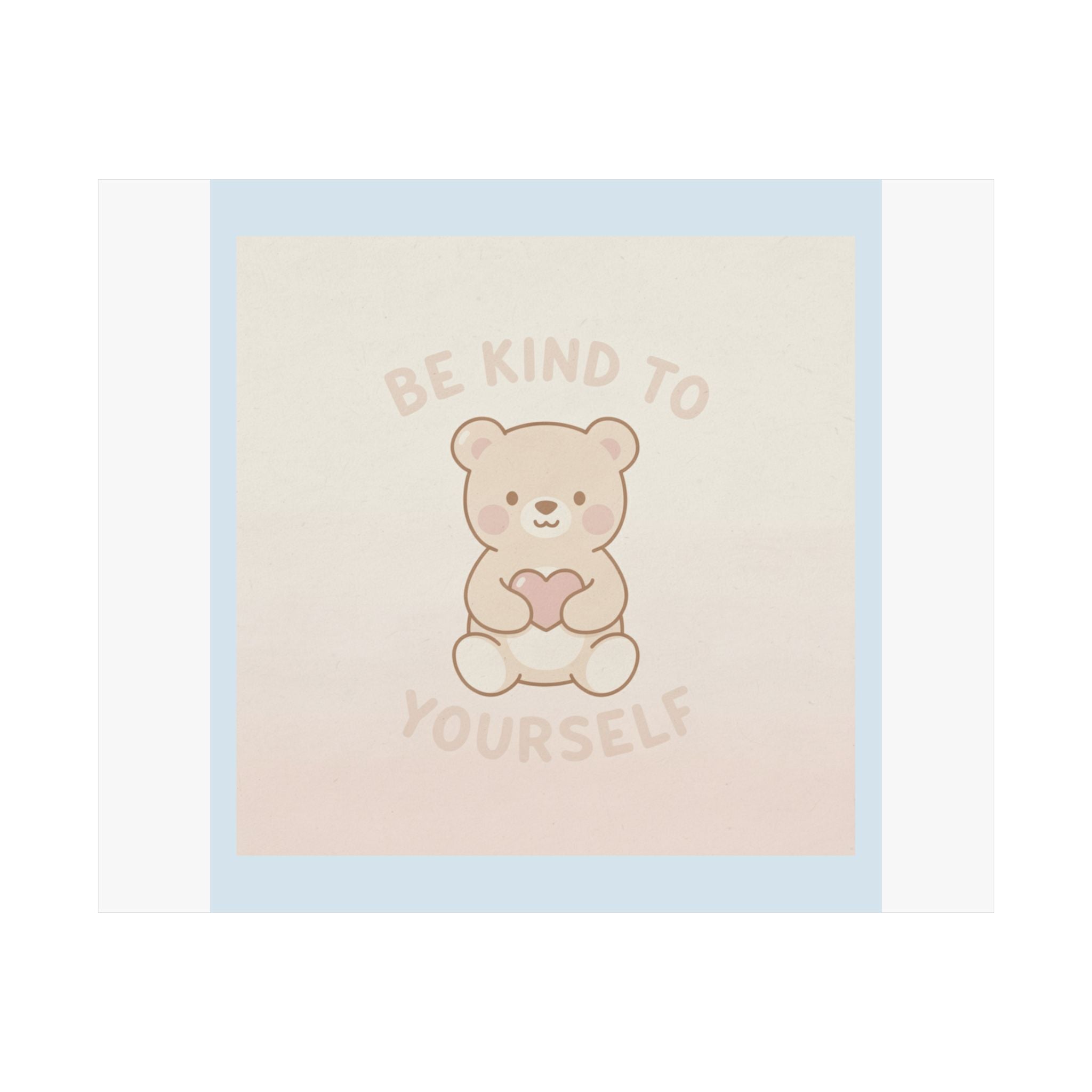 "BE KIND TO YOURSELF" Black Cat Poster | College Girl Gift | Fashion | KayKay Classics