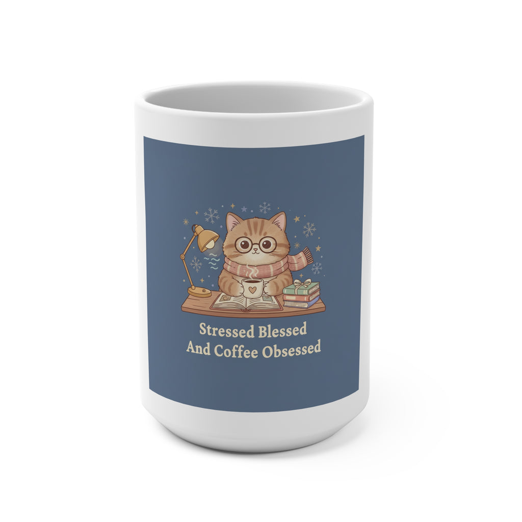 Bear Mug 15oz – Stressed Blessed and Coffee Obsessed