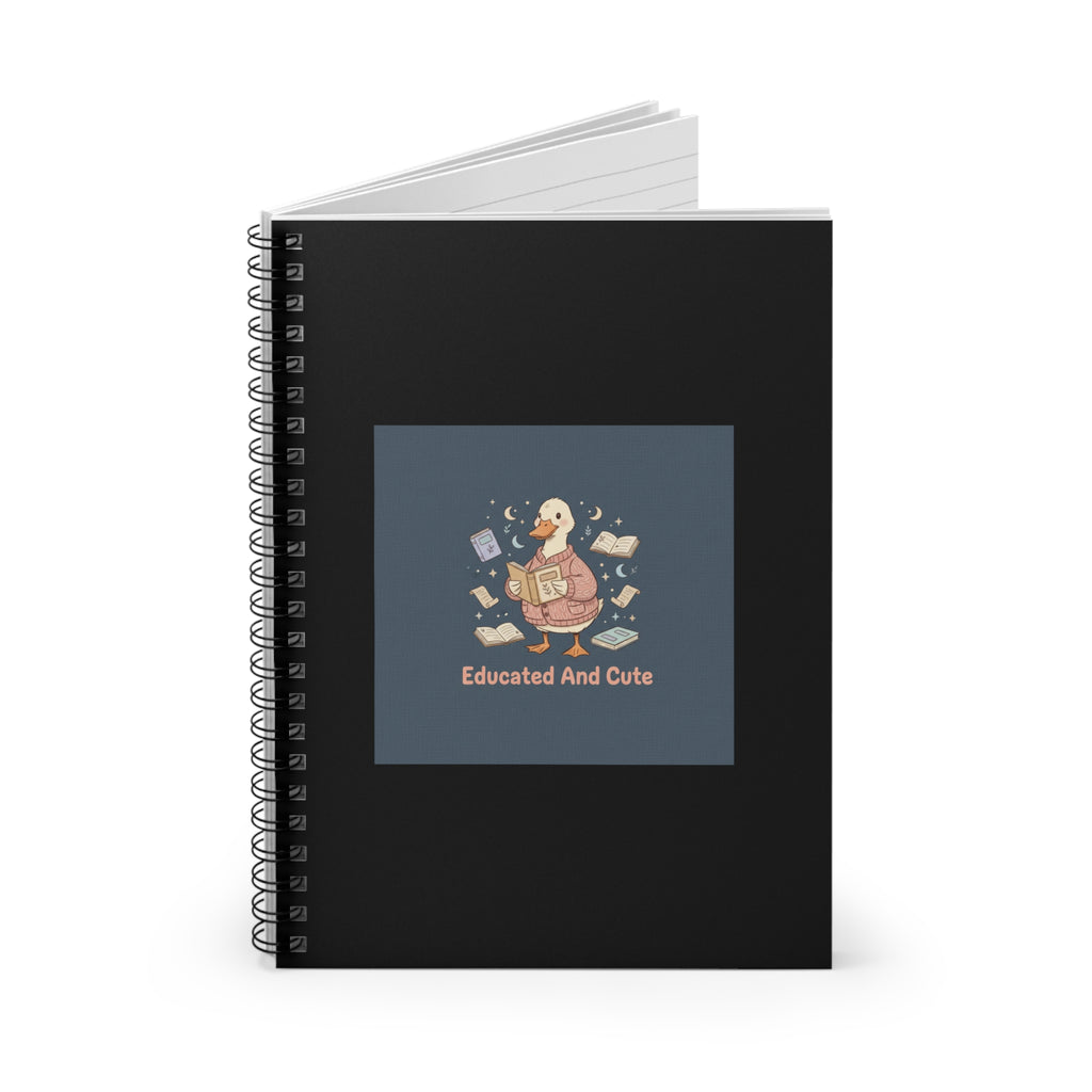 educated and cute Spiral Notebook