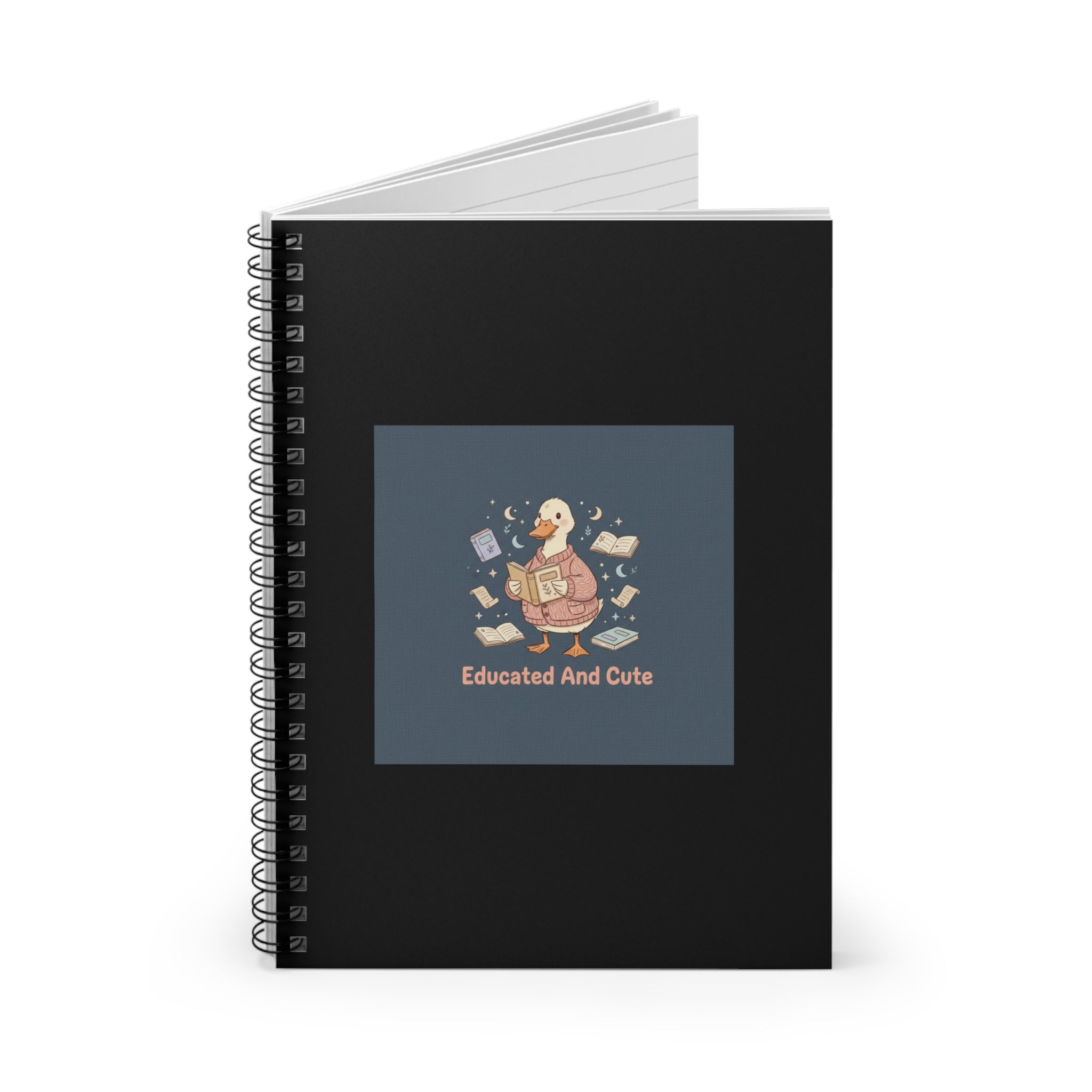 educated and cute Spiral Notebook