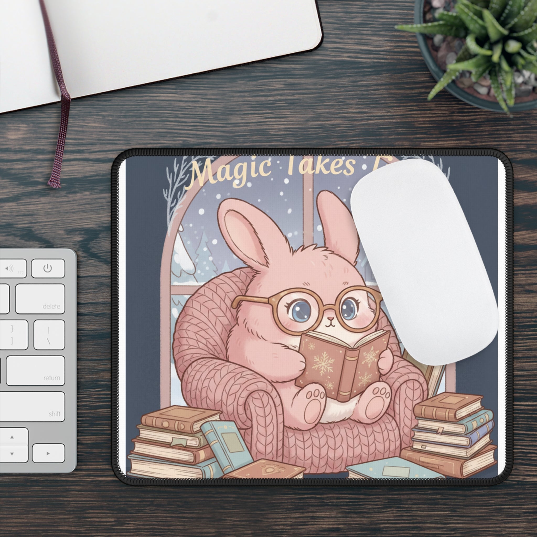 Bunny Mouse Pad – Magic Takes Time