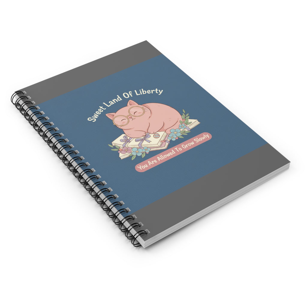 Cat Spiral Notebook – Sweet Land of Liberty