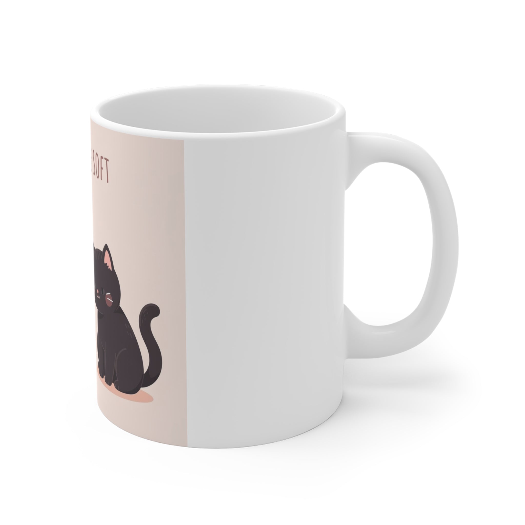 LOVE CAN BE SOFT Rabbit, cat Mug 11oz