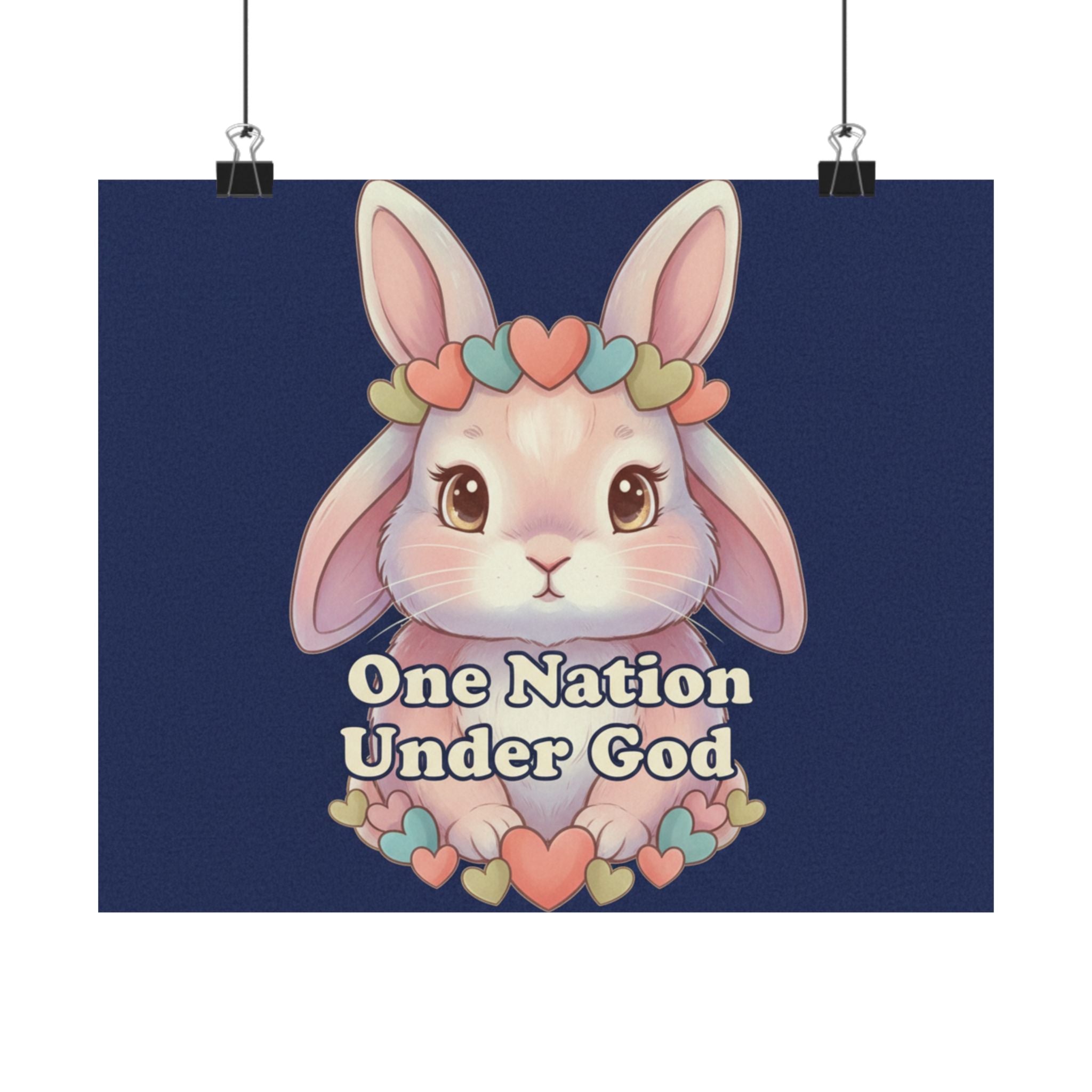 Bunny Poster – One Nation Under God