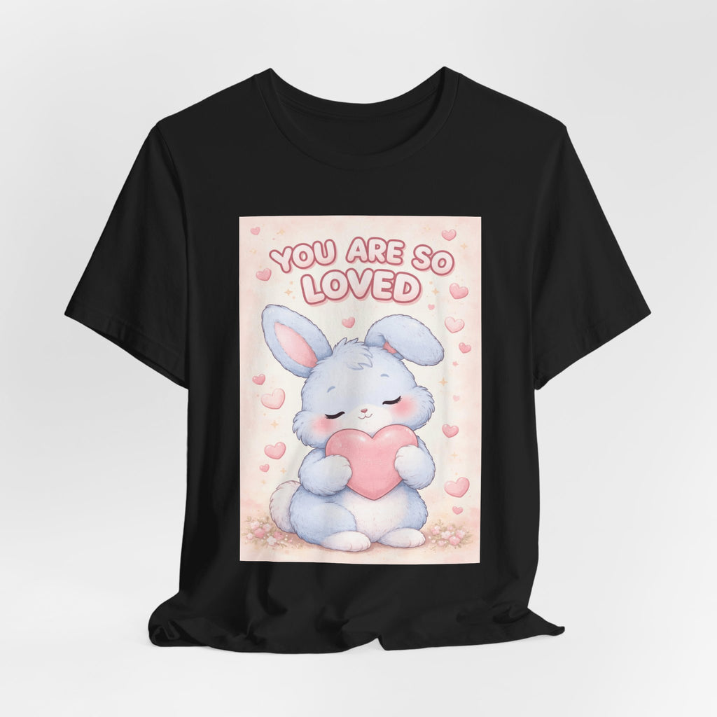 "YOU ARE SO LOVED" Black Cat Women Tee | College Girl Gift | Fashion | KayKay Classics