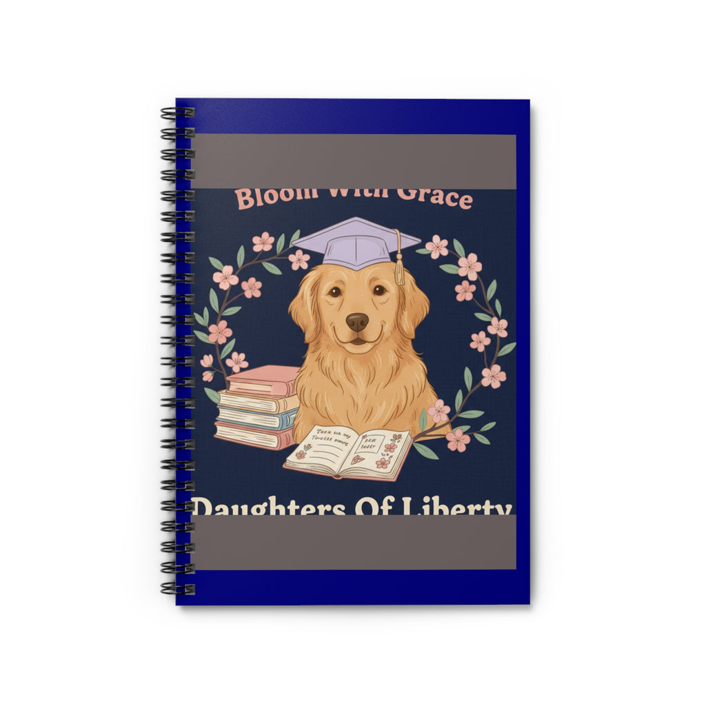 Golden Retriever Spiral Notebook – Bloom With Grace