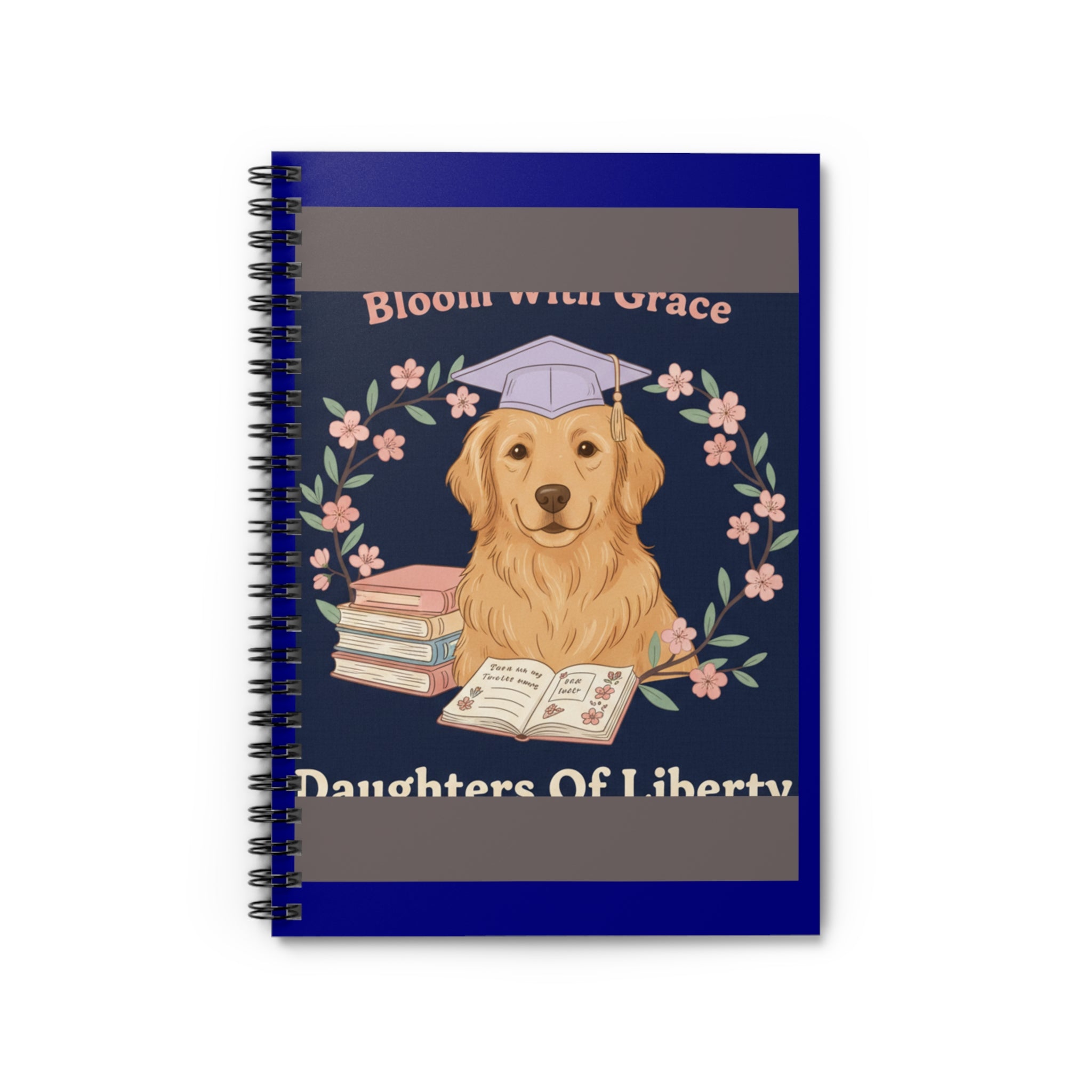 Golden Retriever Spiral Notebook – Bloom With Grace