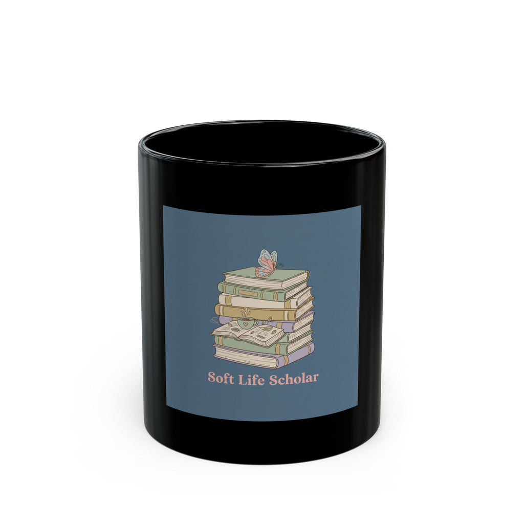 Bunny Black Mug 11oz – Soft Life Scholar