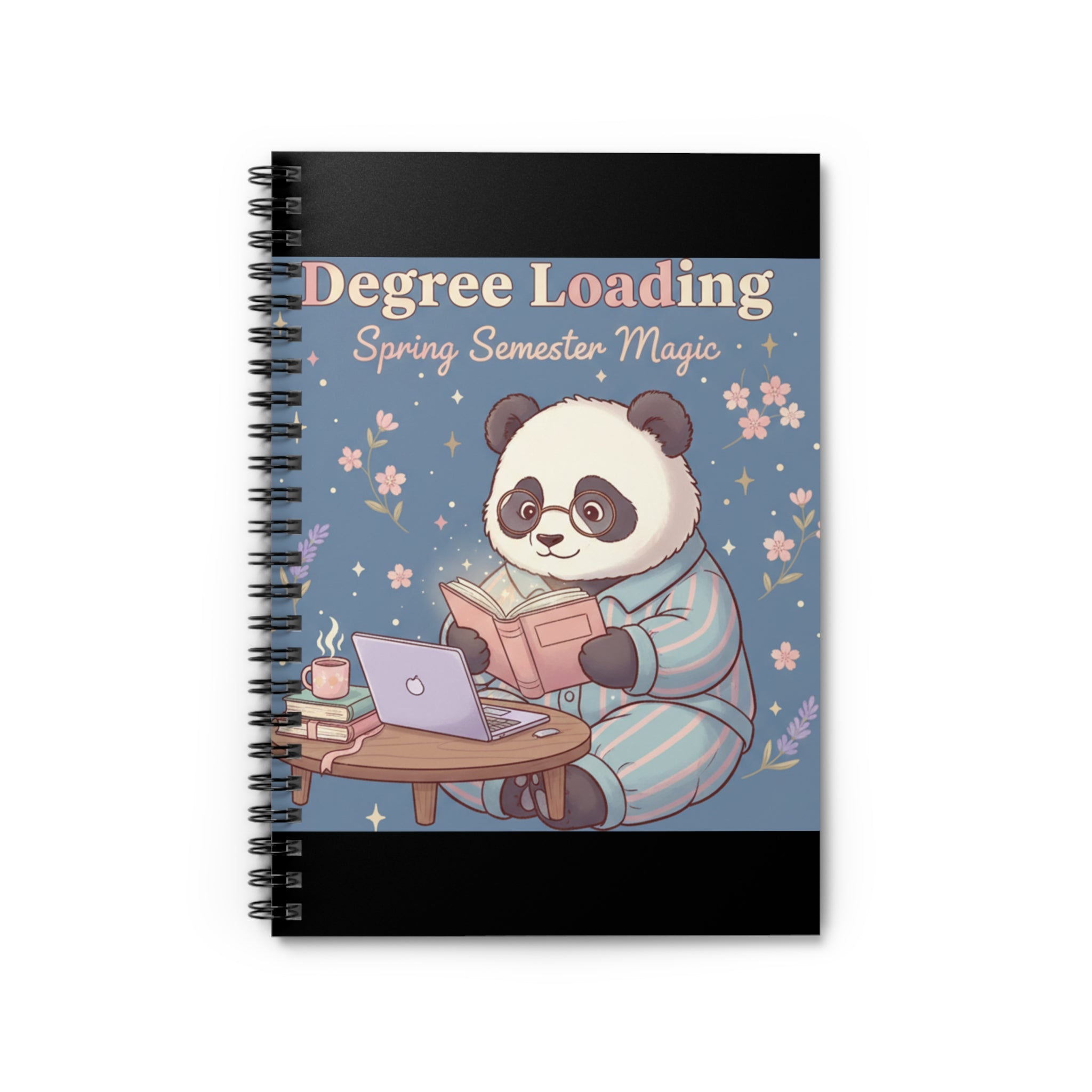 Panda Spiral Notebook – Degree Loading Spring Semester Magic