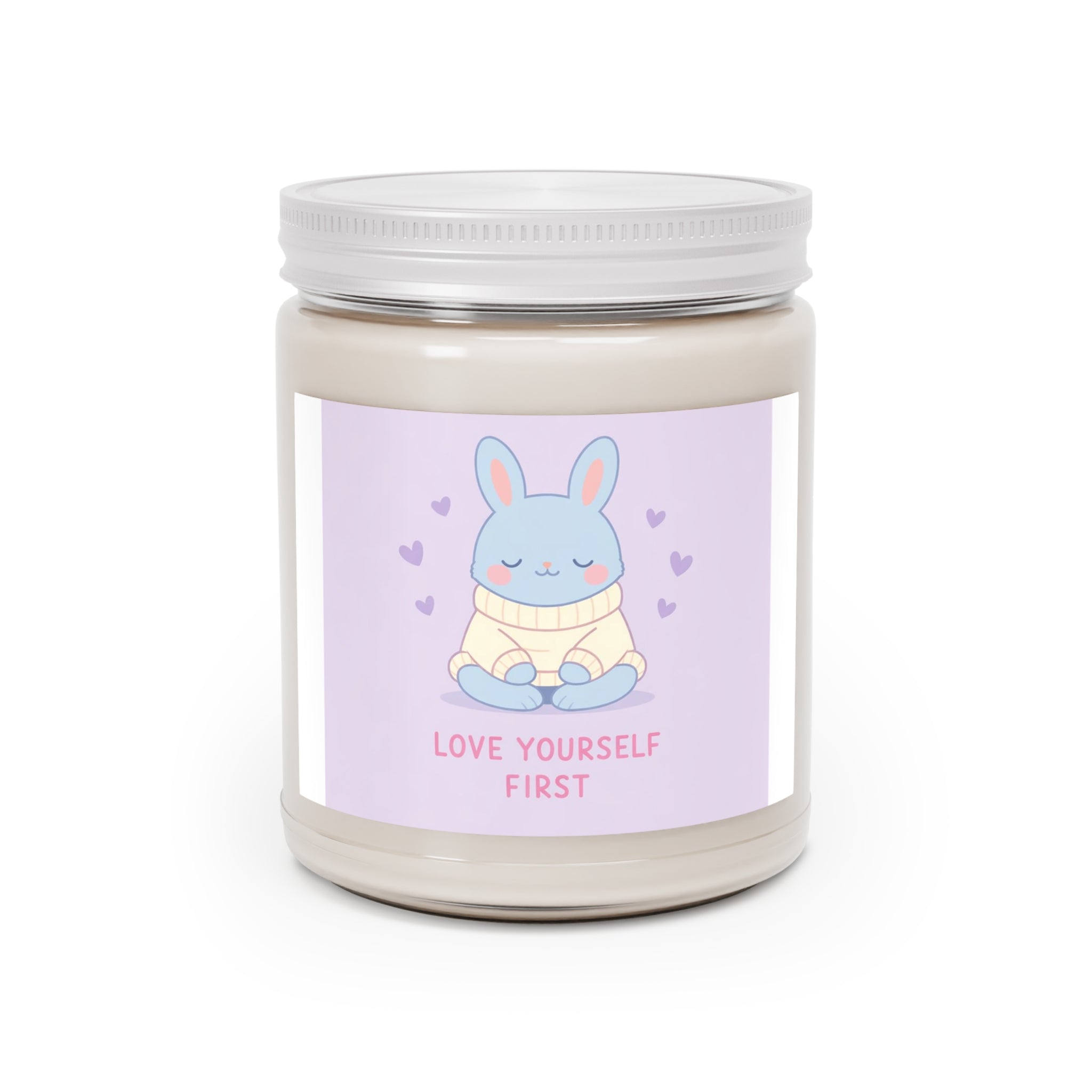 "LOVE YOURSELF FIRST" Black Cat Scented Soy Candle | College Girl Gift | Fashion | KayKay Classics