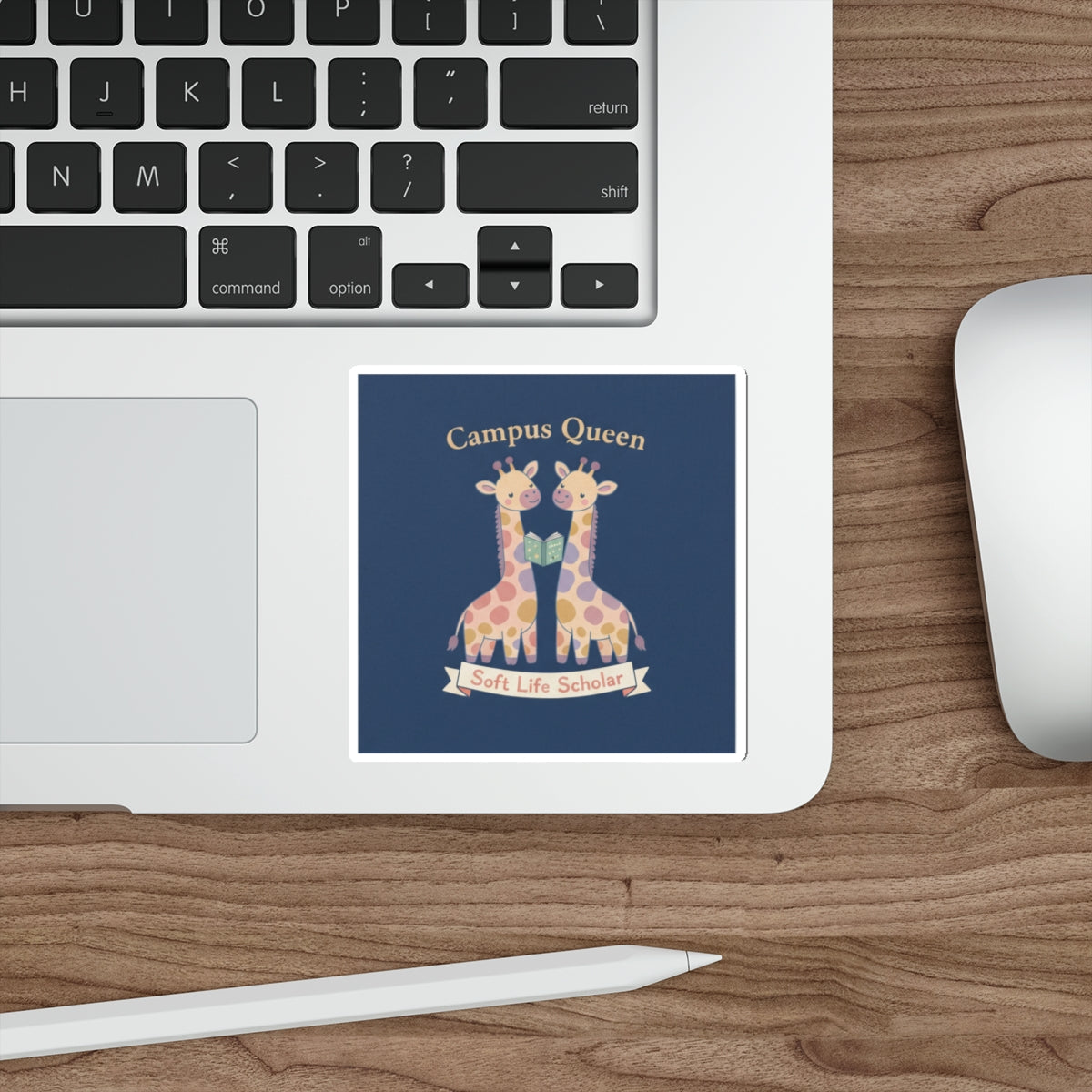 Giraffes Die-Cut Sticker – Campus Queen Soft Life Scholar