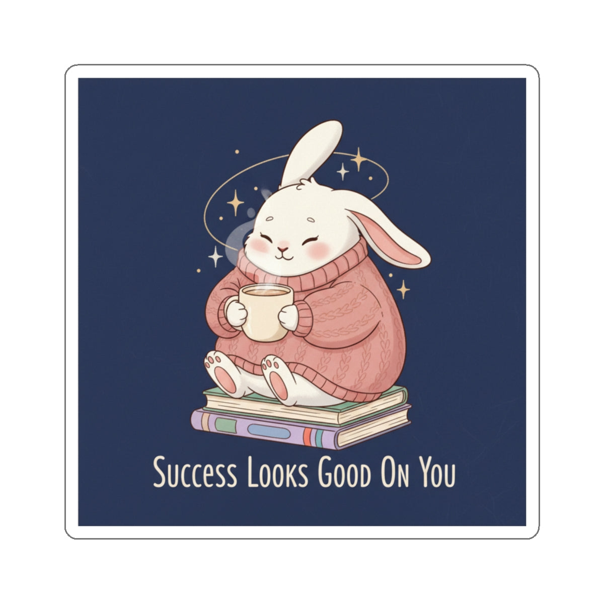 Rabbit Die-Cut Sticker – Success Looks Good on You