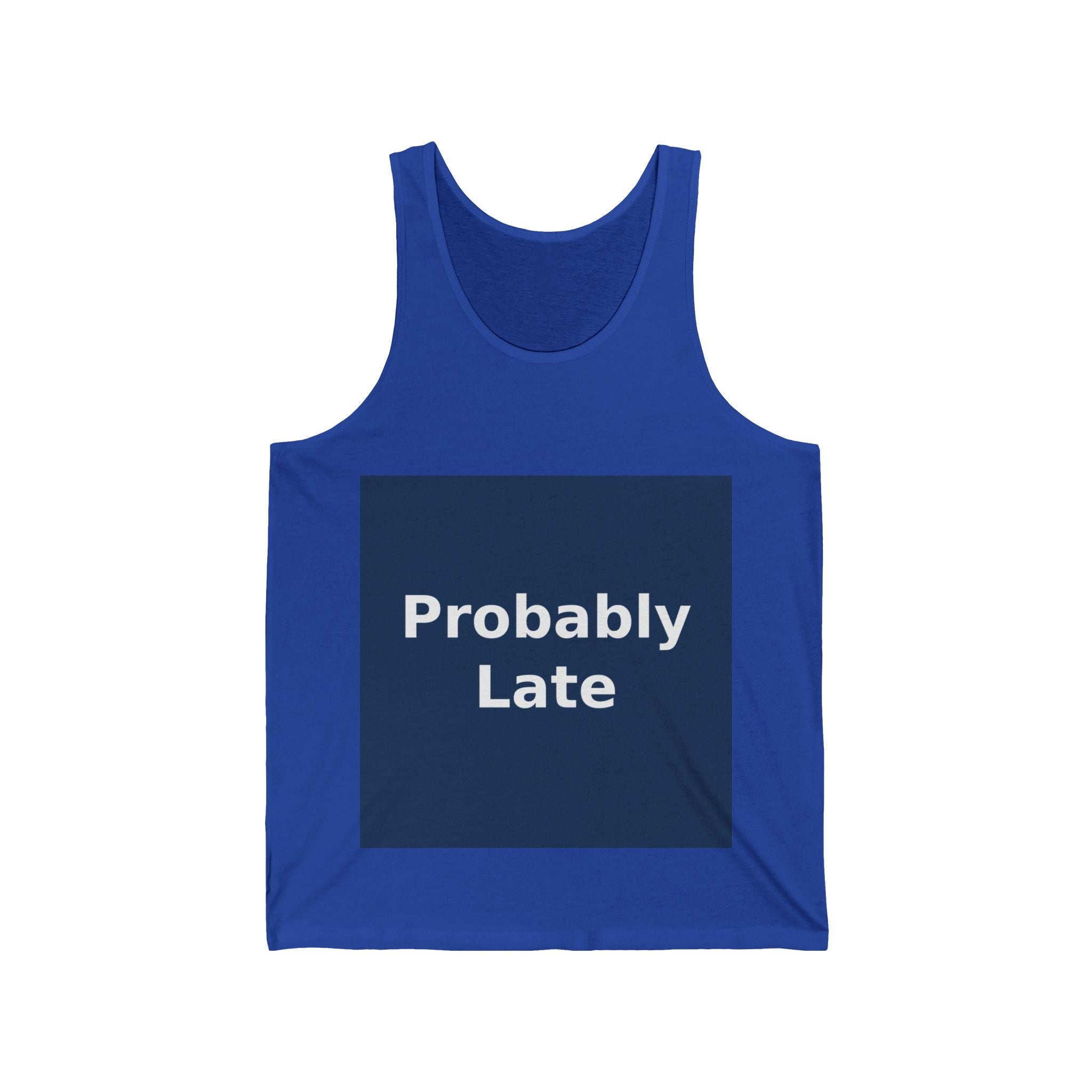 "Probably Late" Black Cat Tank Top | College Girl Gift | Fashion | KayKay Classics