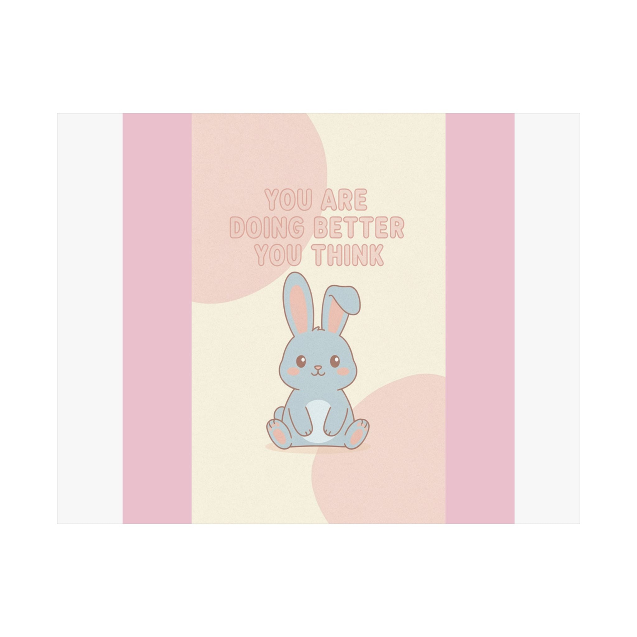 "YOU ARE DOING BETTER YOU THINK" Black Cat Poster | College Girl Gift | Fashion | KayKay Classics